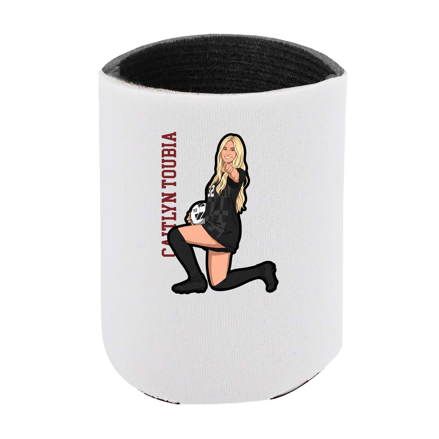Can Holder — Name Vertical in White