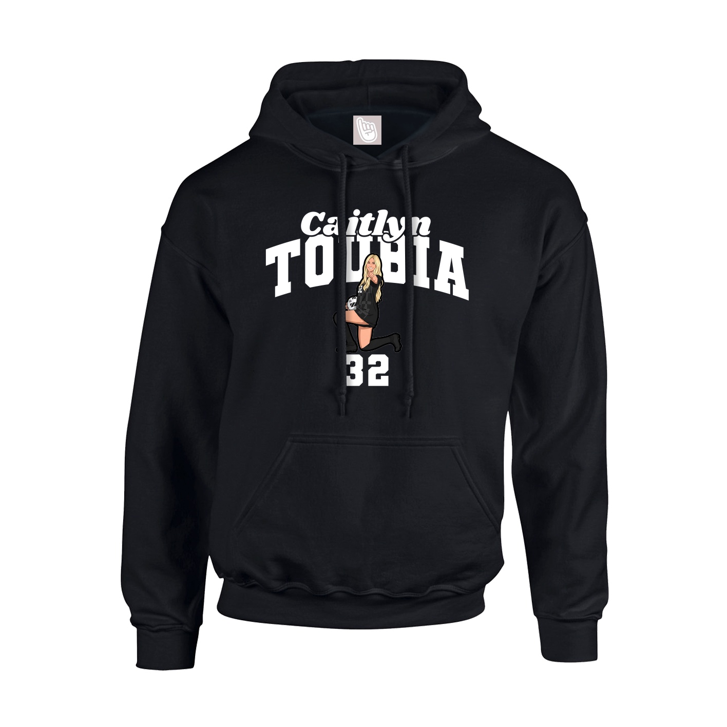 Youth Hoodie — Signature Arch in Black