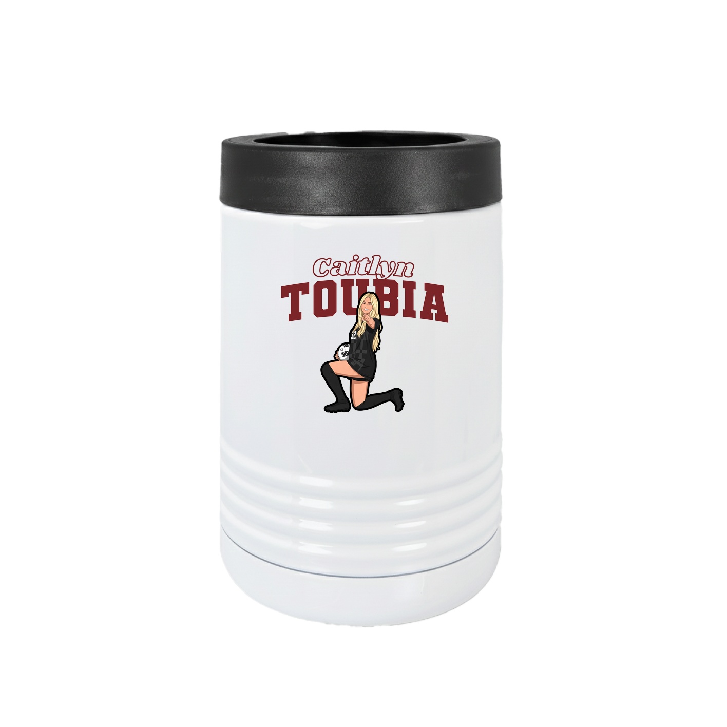 Beverage Holder — Name Arch in White