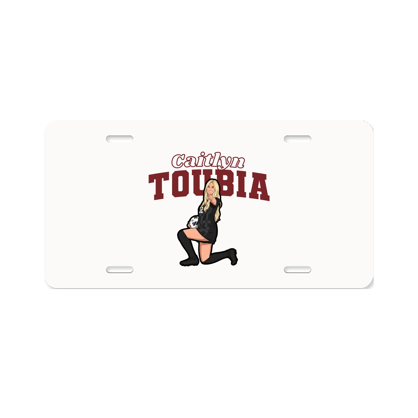 License Plate — Name Arch in Classic