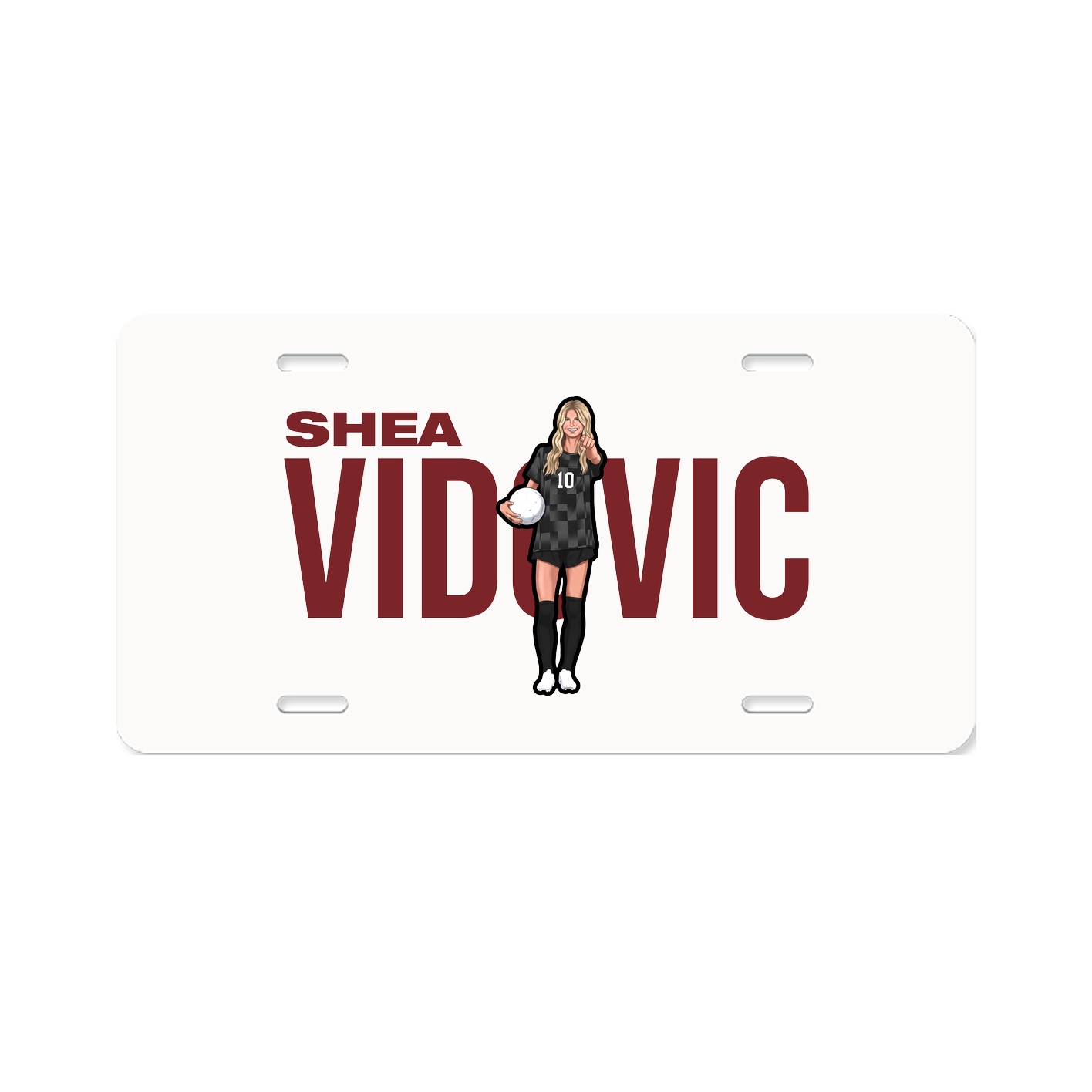 License Plate — Player Name in Classic