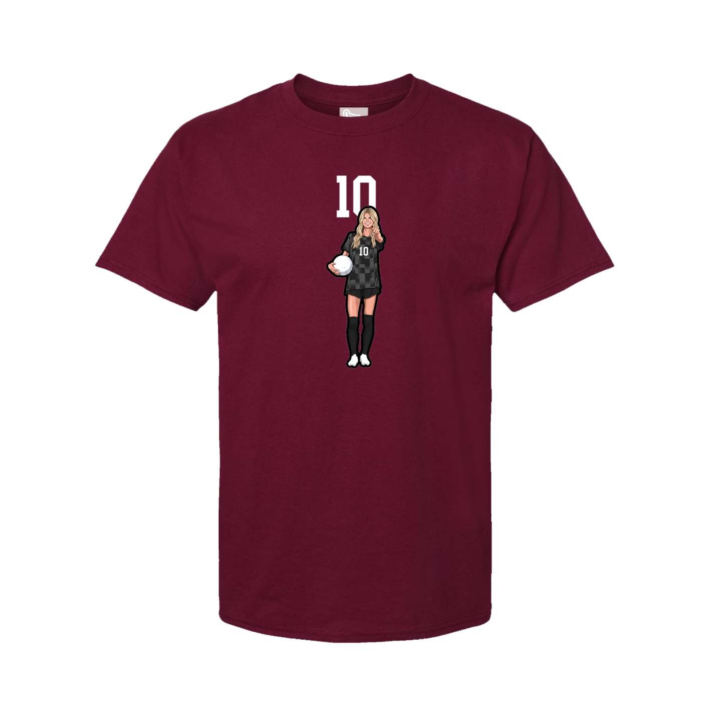 Tee — Number Top in Cardinal