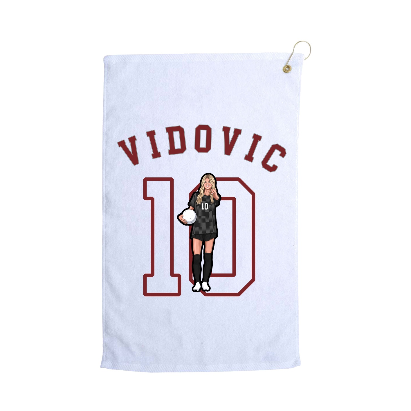 Golf Towel — Shirsey Arch in White