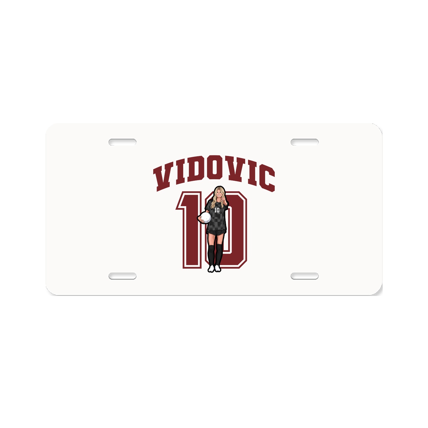 License Plate — Number in Classic