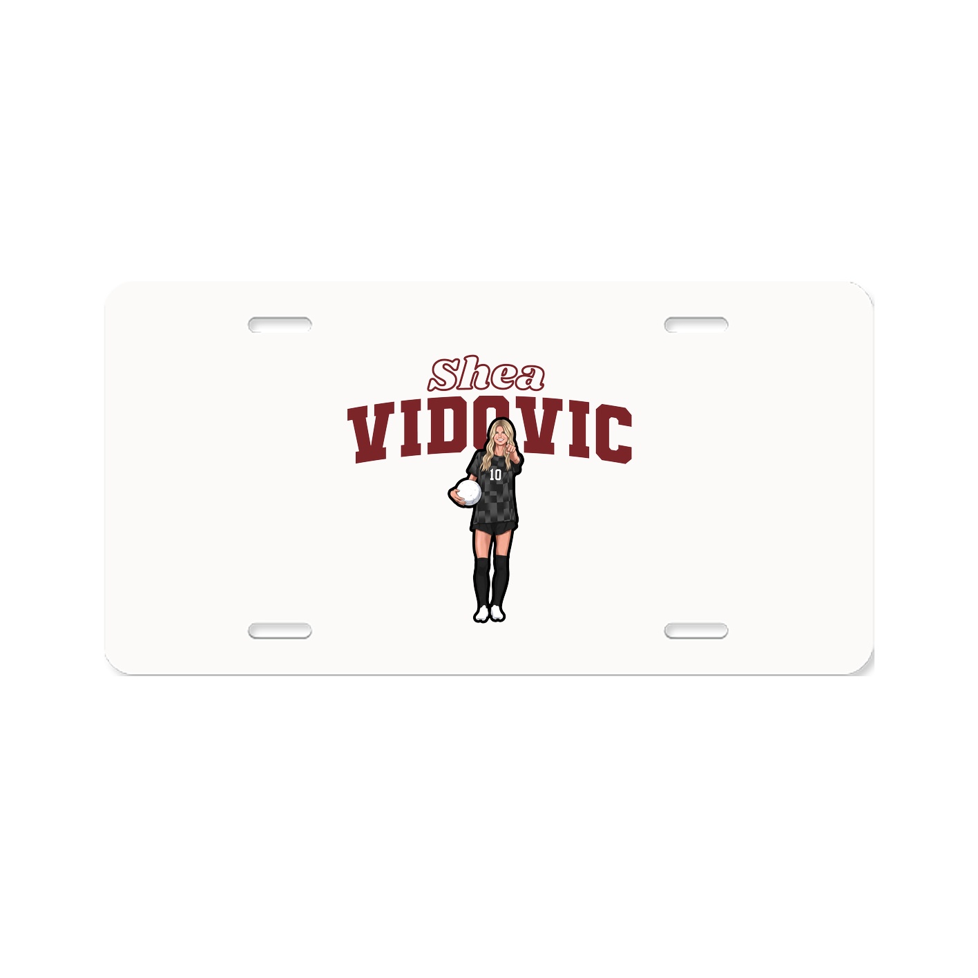 License Plate — Name Arch in Classic