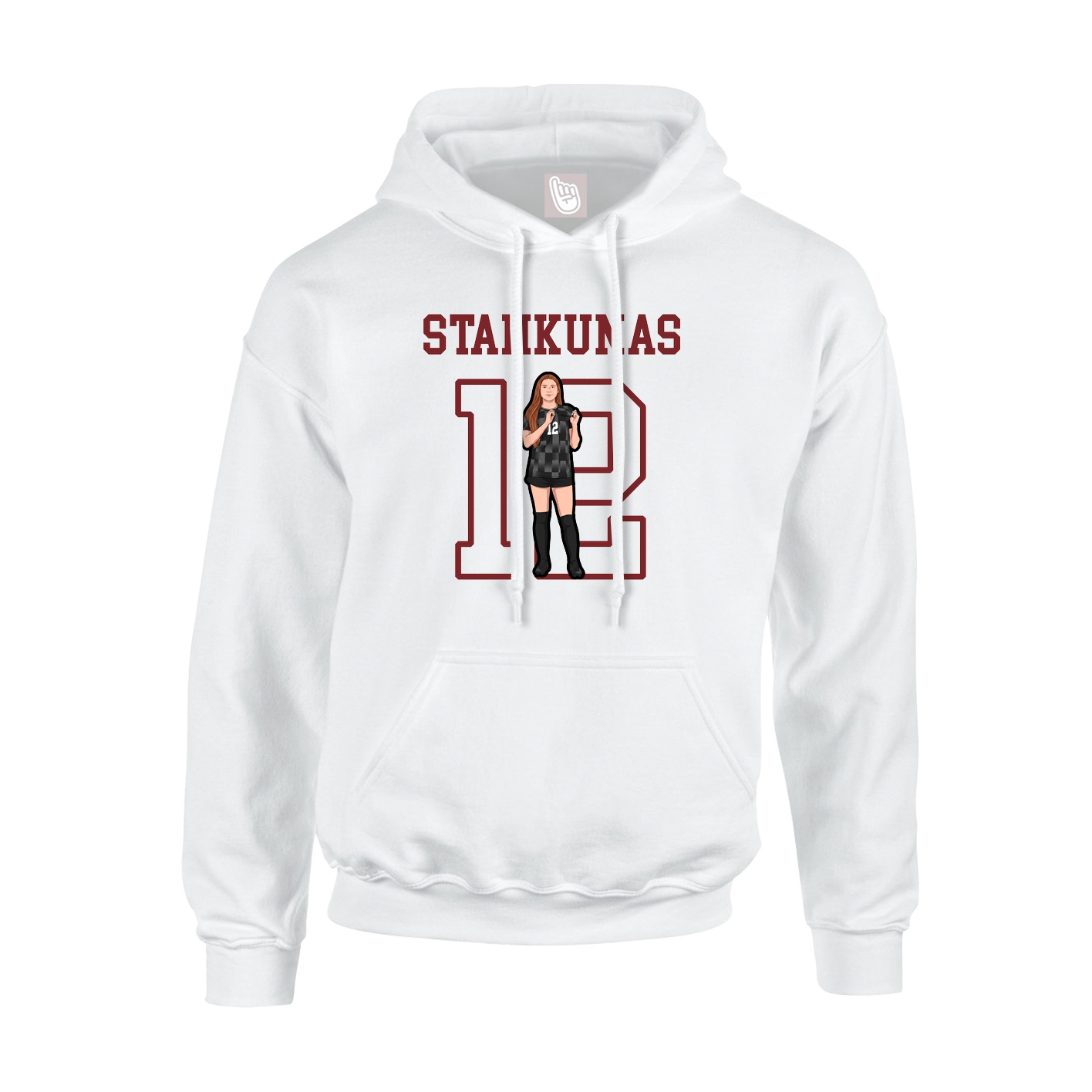 Hoodie — Shirsey in White