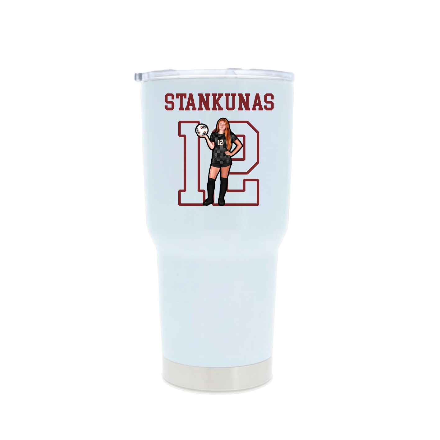 30oz Stainless Steel Tumbler — Shirsey in White