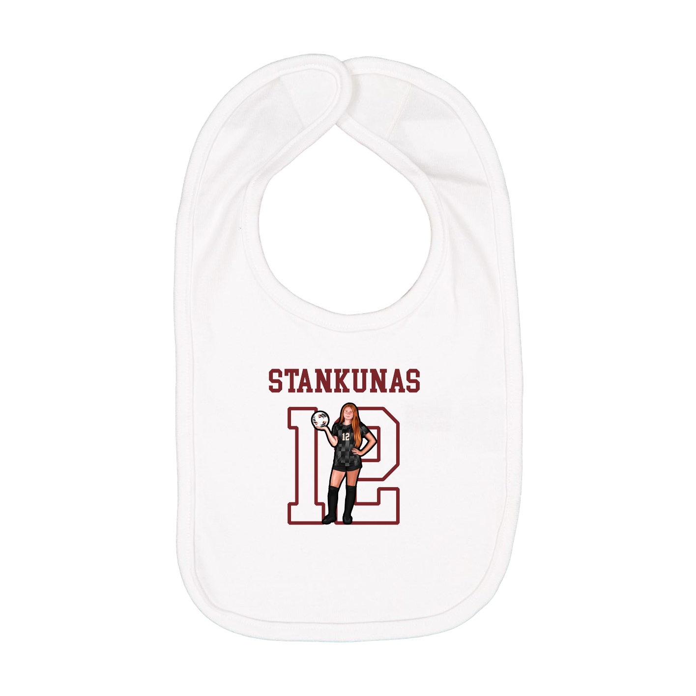 Infant Bib — Shirsey in White