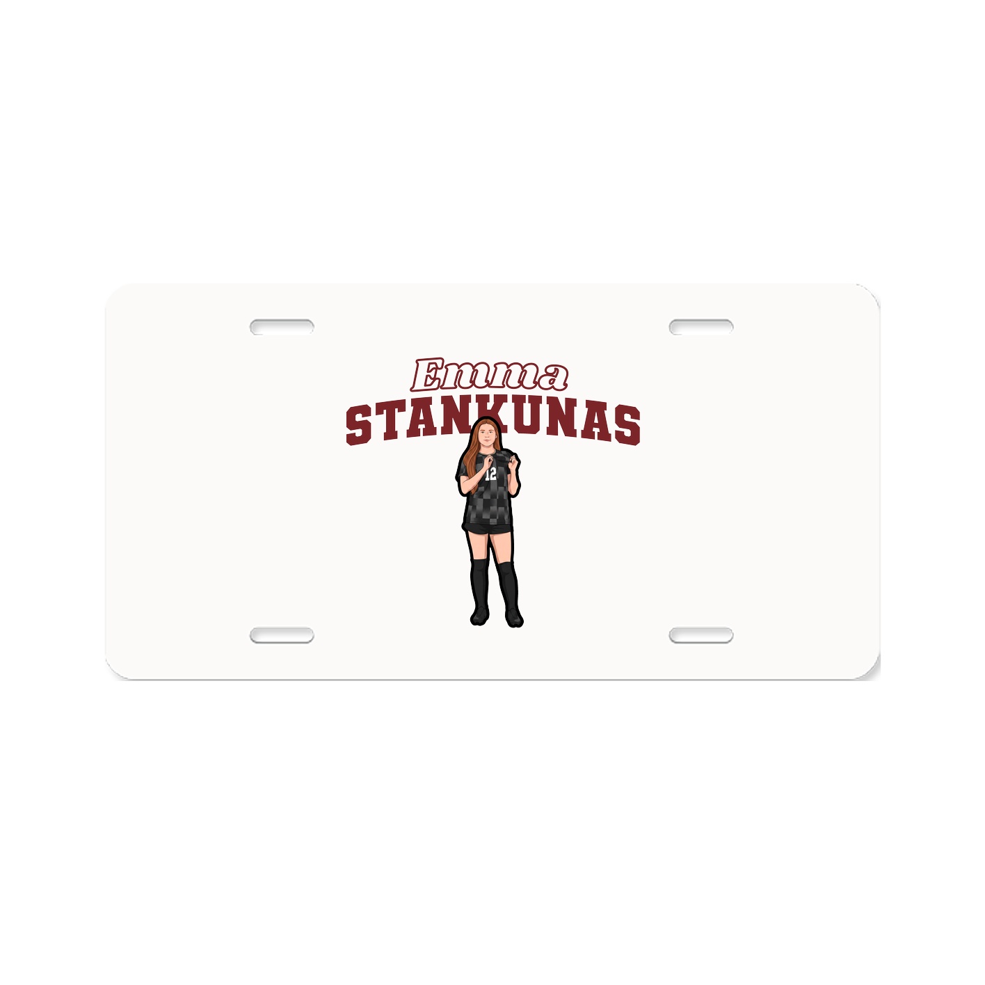License Plate — Name Arch in Classic