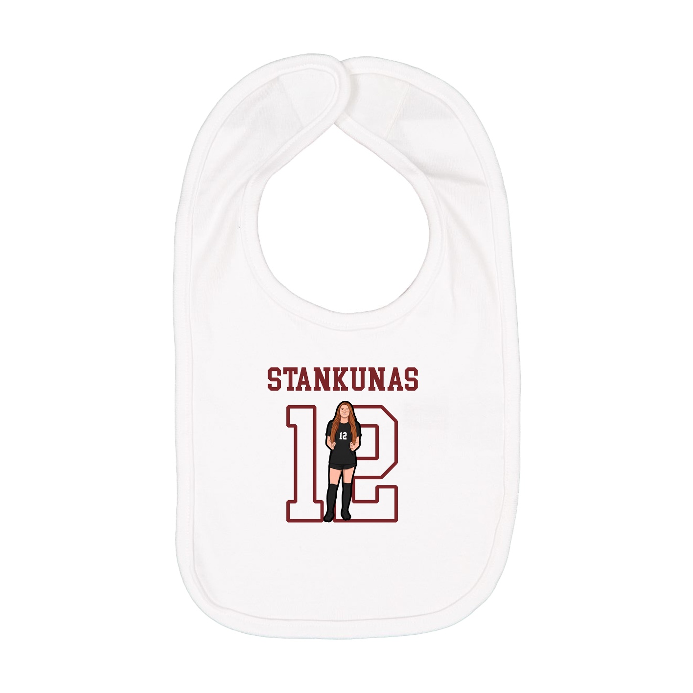 Infant Bib — Shirsey in White