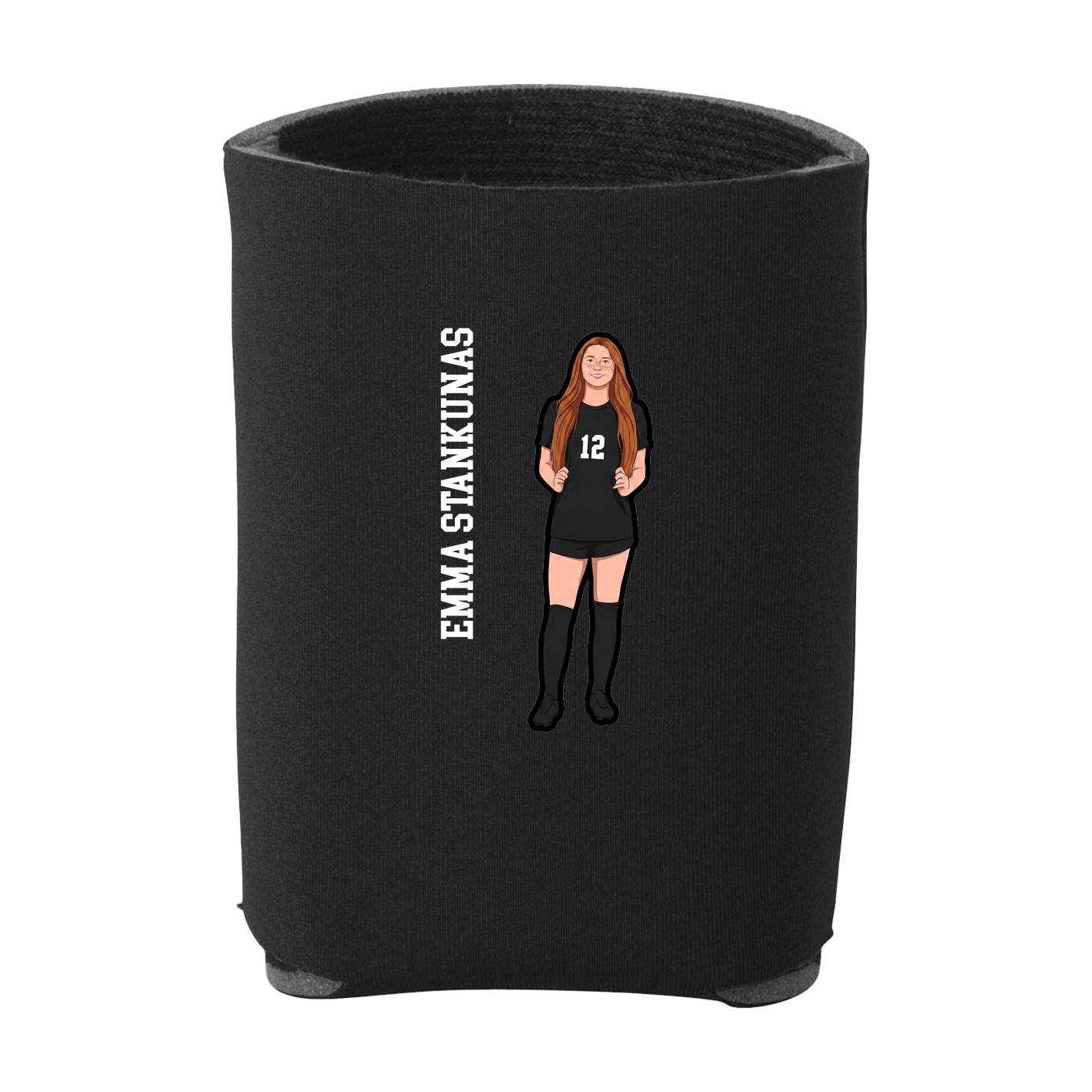 Can Holder — Name Vertical in Black