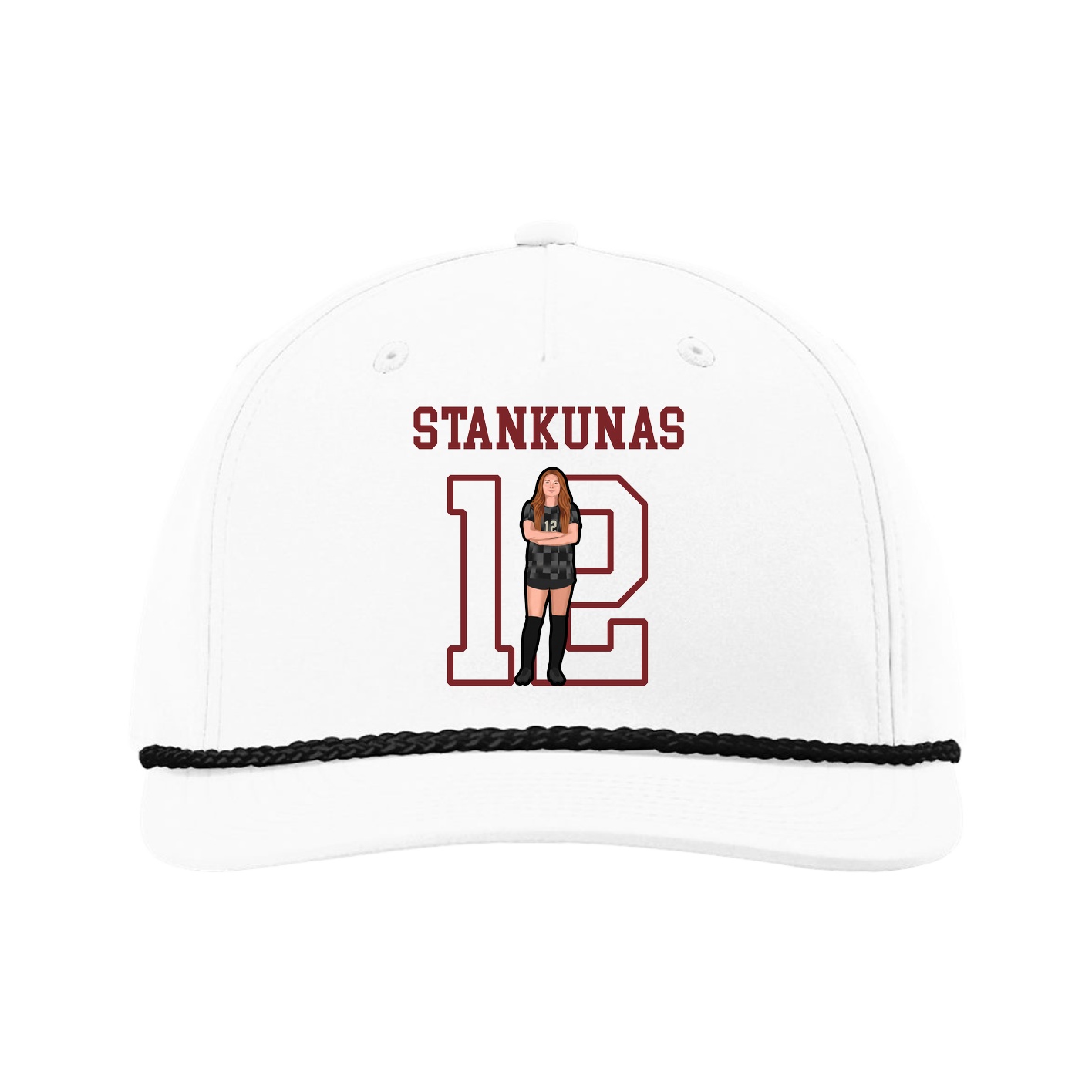Five-Panel Classic Rope Cap — Shirsey in White