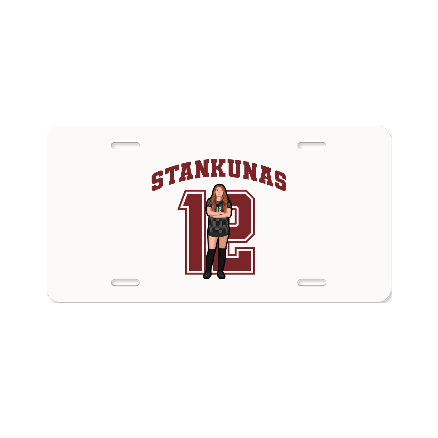 License Plate — Number in Classic