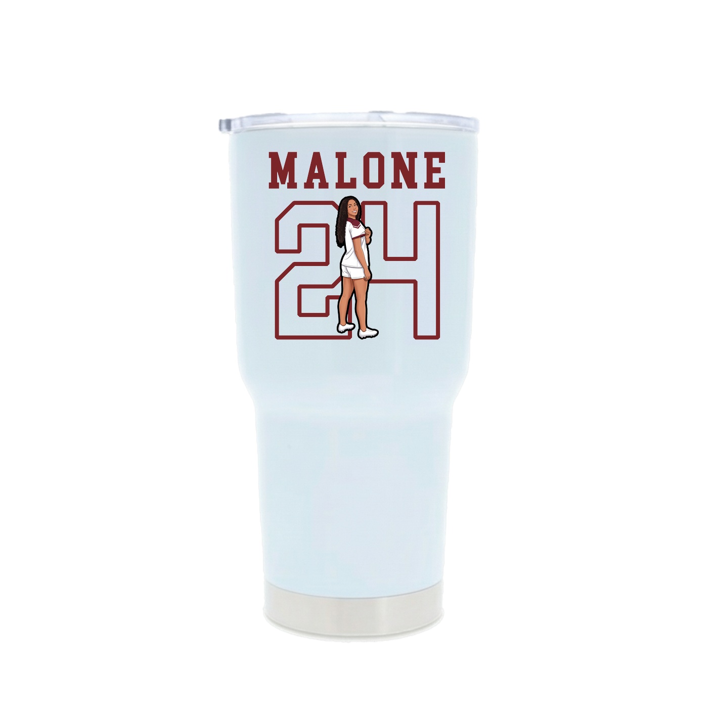 30oz Stainless Steel Tumbler — Shirsey in White