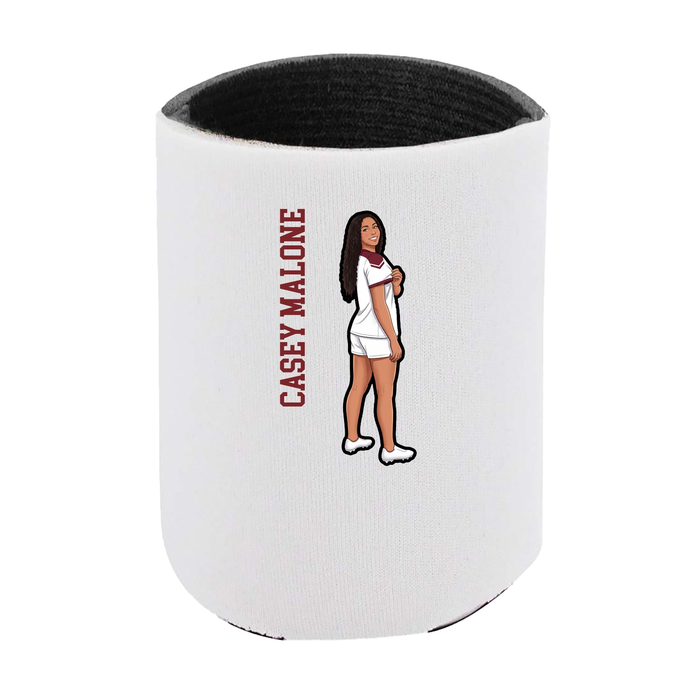 Can Holder — Name Vertical in White
