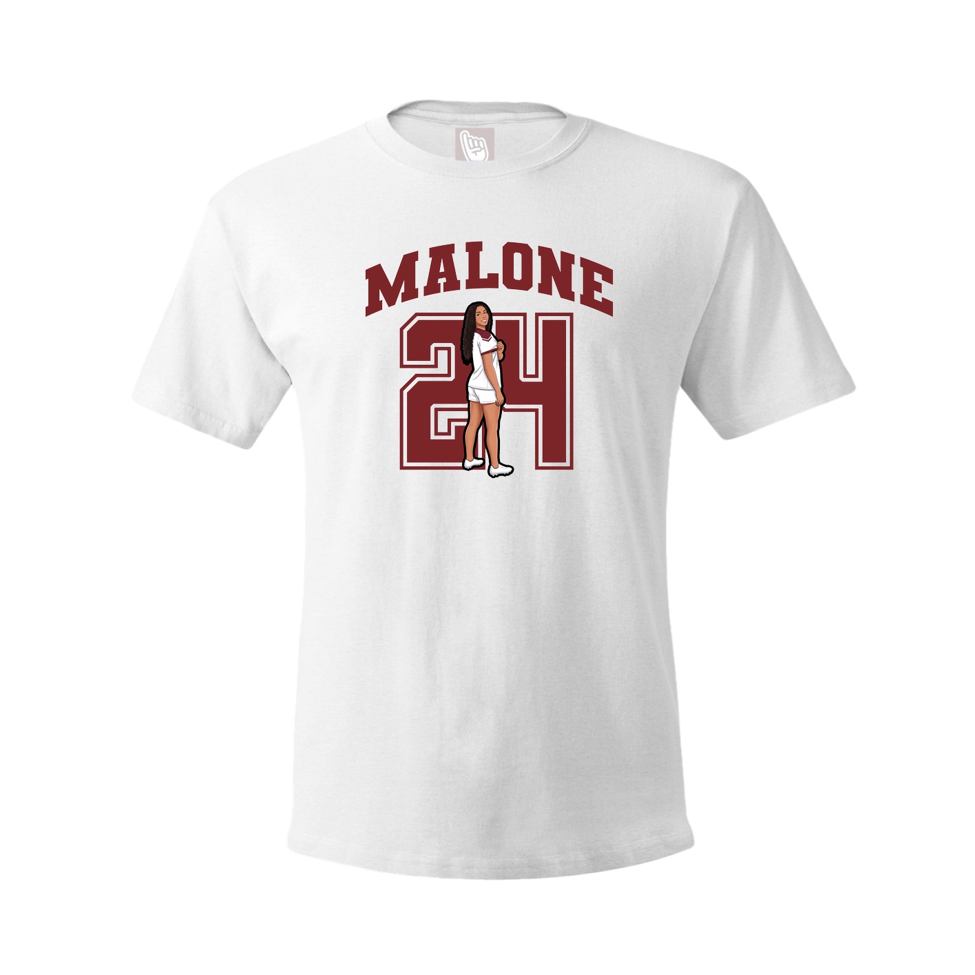 Tee — Number in White