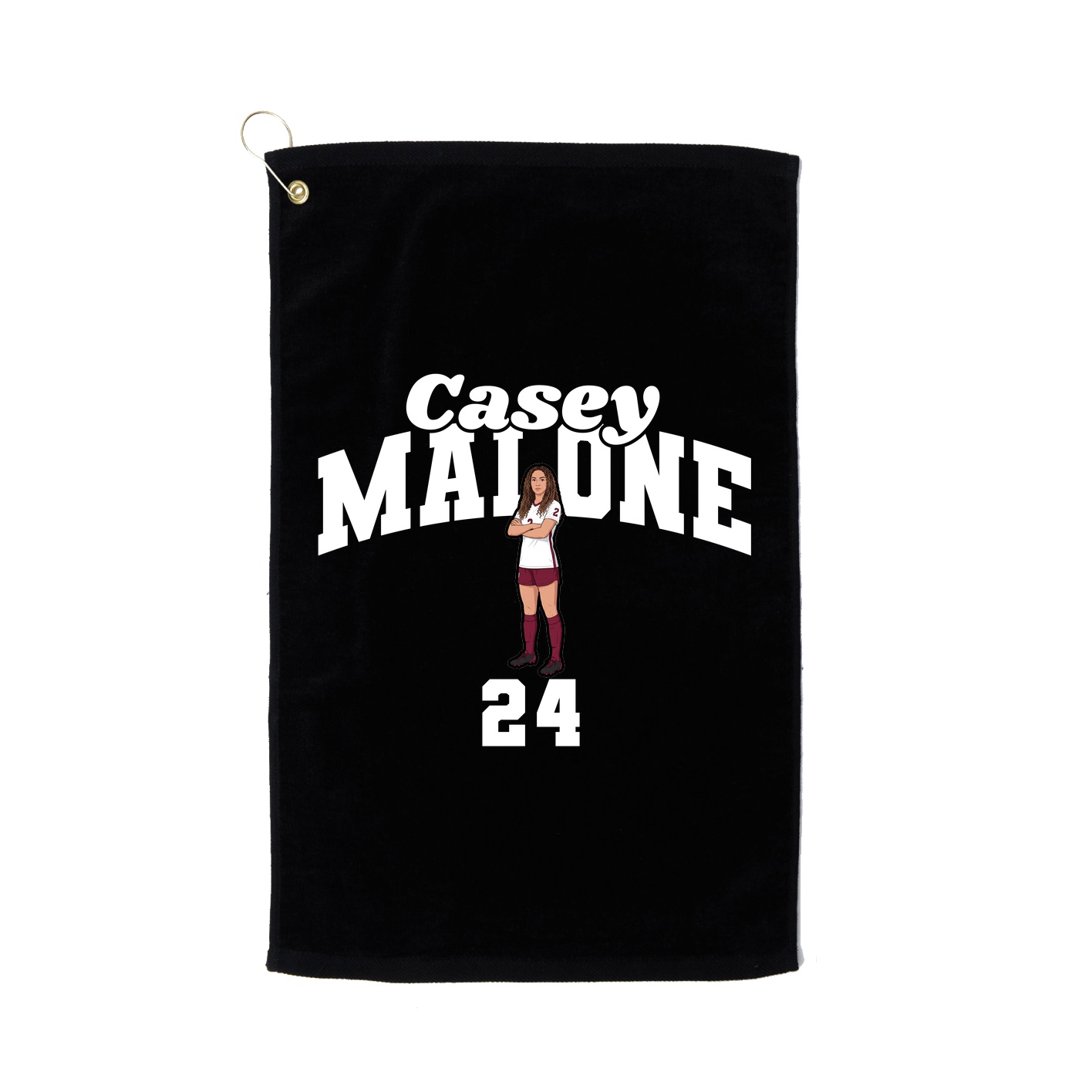Golf Towel — Signature Arch in Black