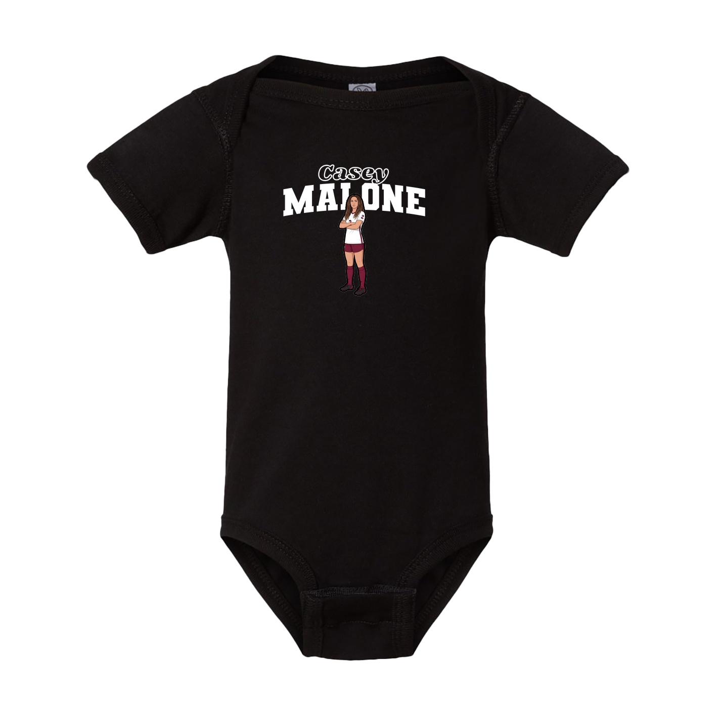 Baby Onesie — Name Arch in Black