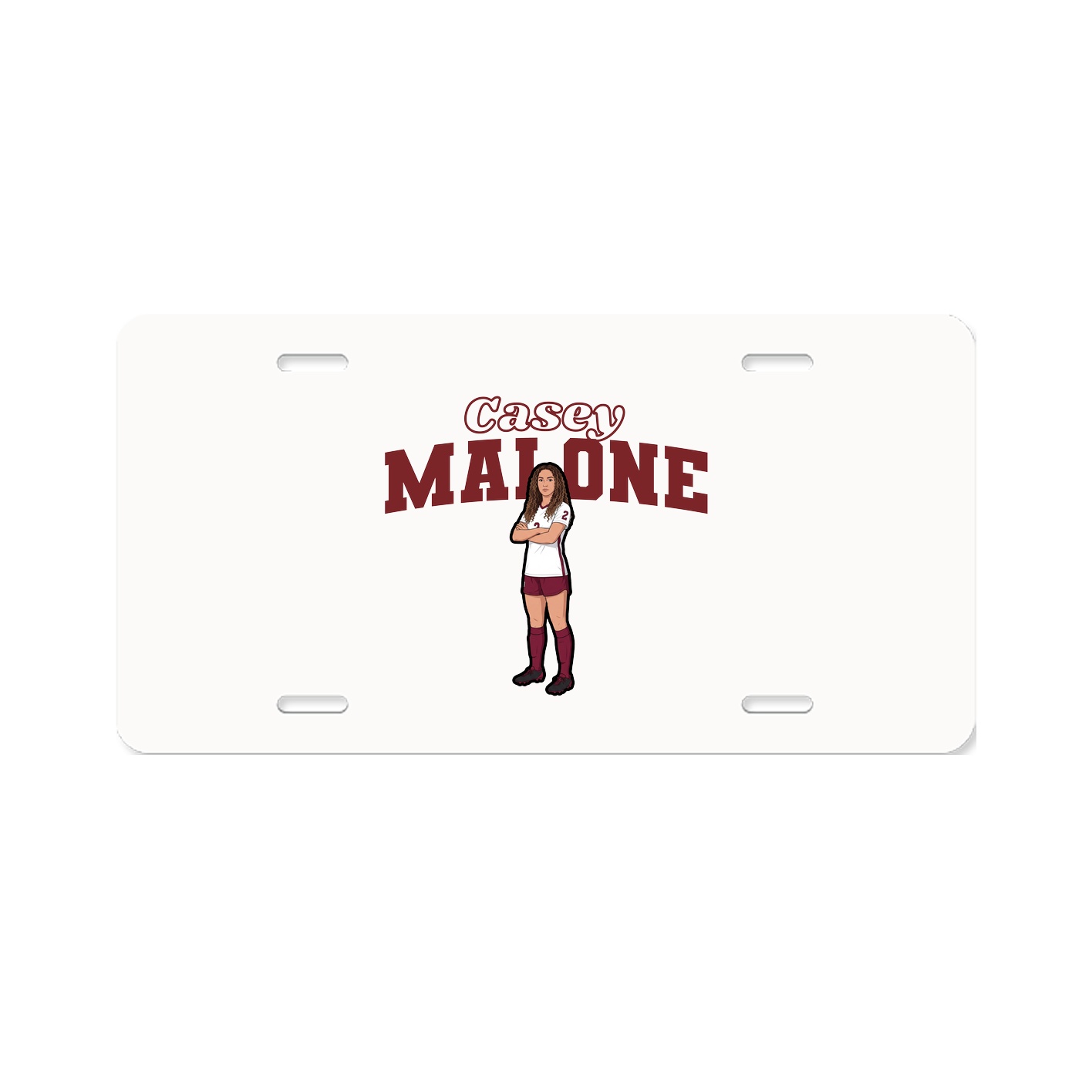 License Plate — Name Arch in Classic