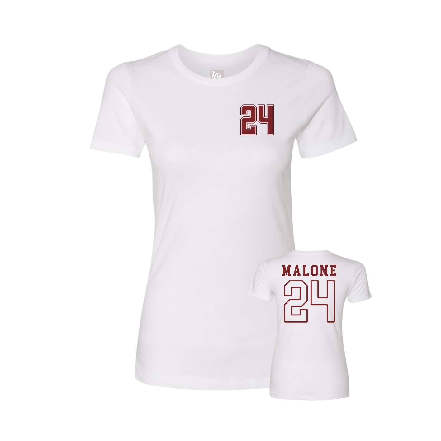 Womens Tee — Chest Back in White