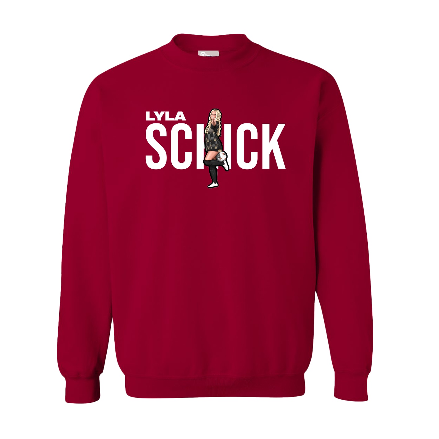Fleece Crew — Player Name in Cardinal