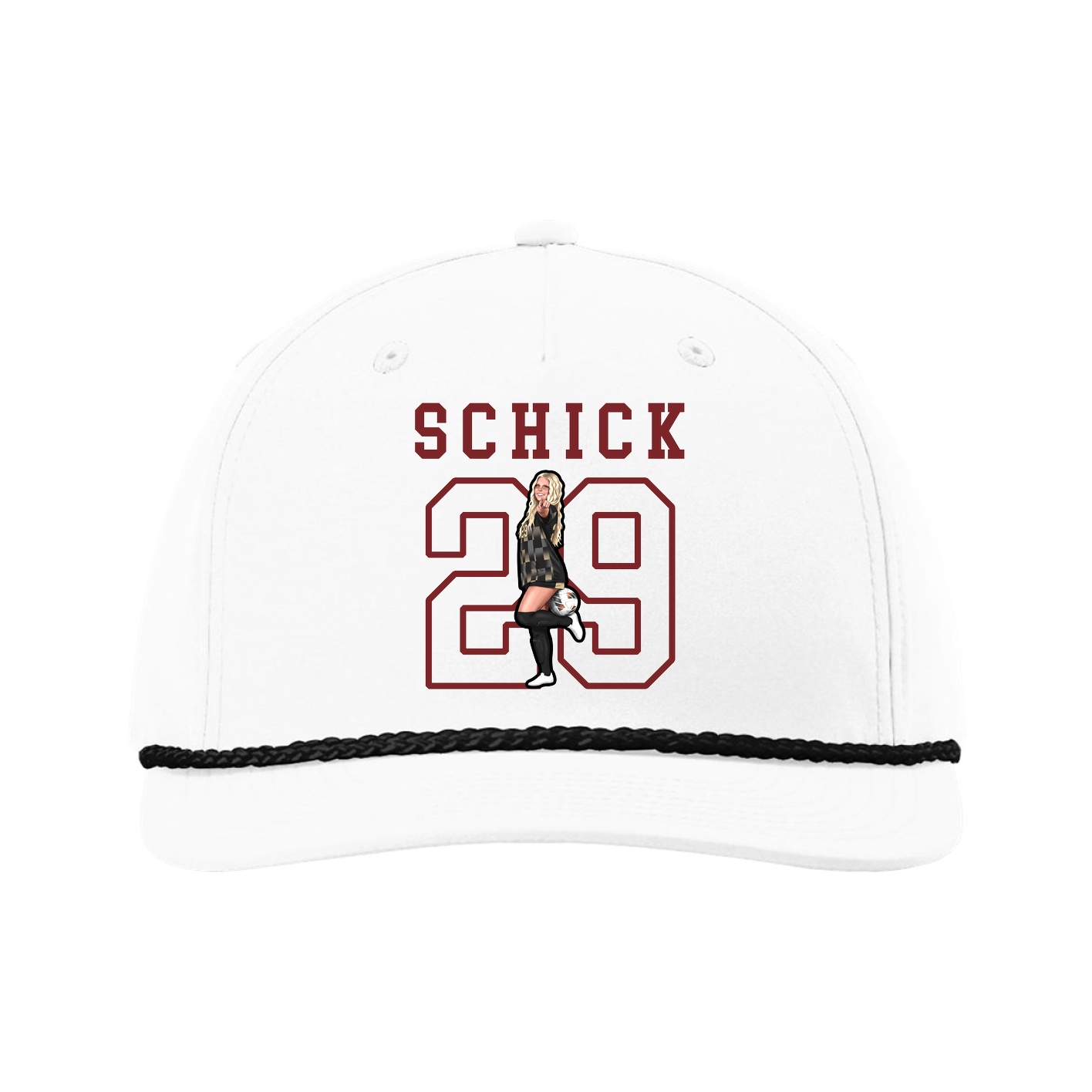 Five-Panel Classic Rope Cap — Shirsey in White