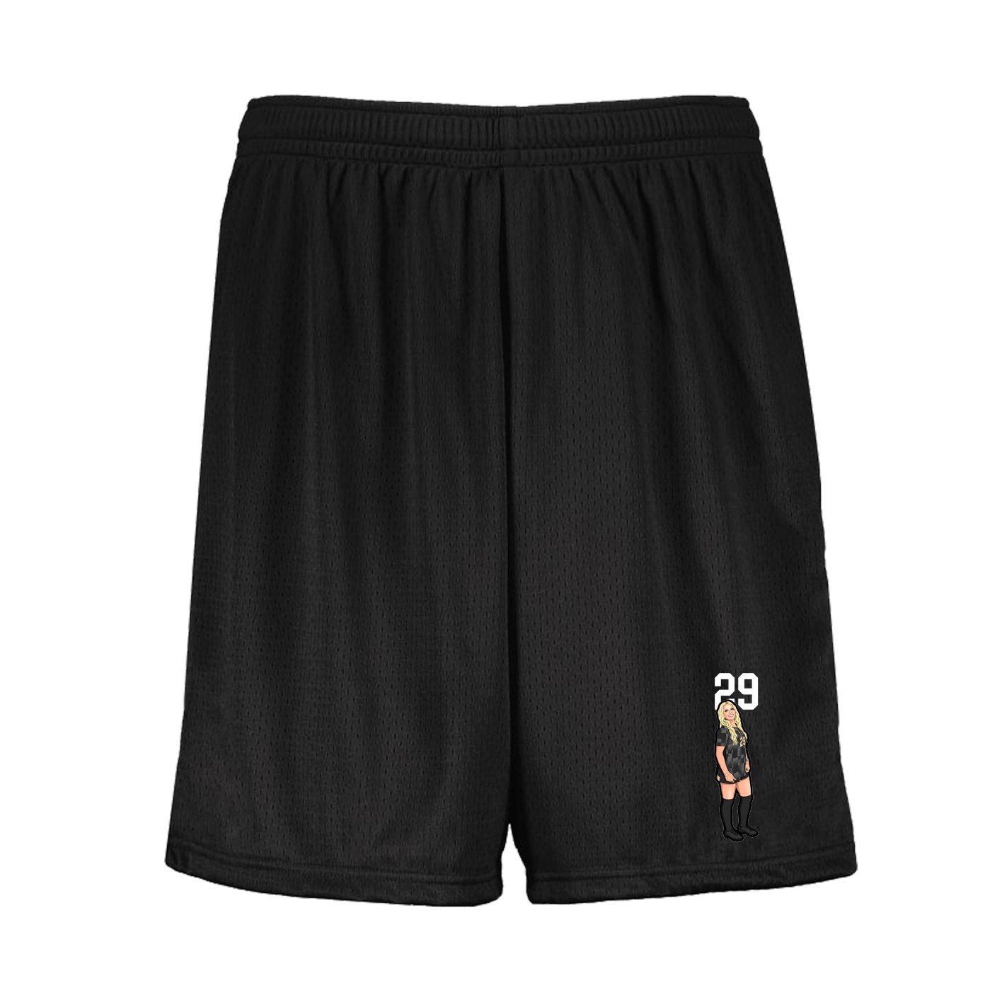 Shorts — Number Top in Black