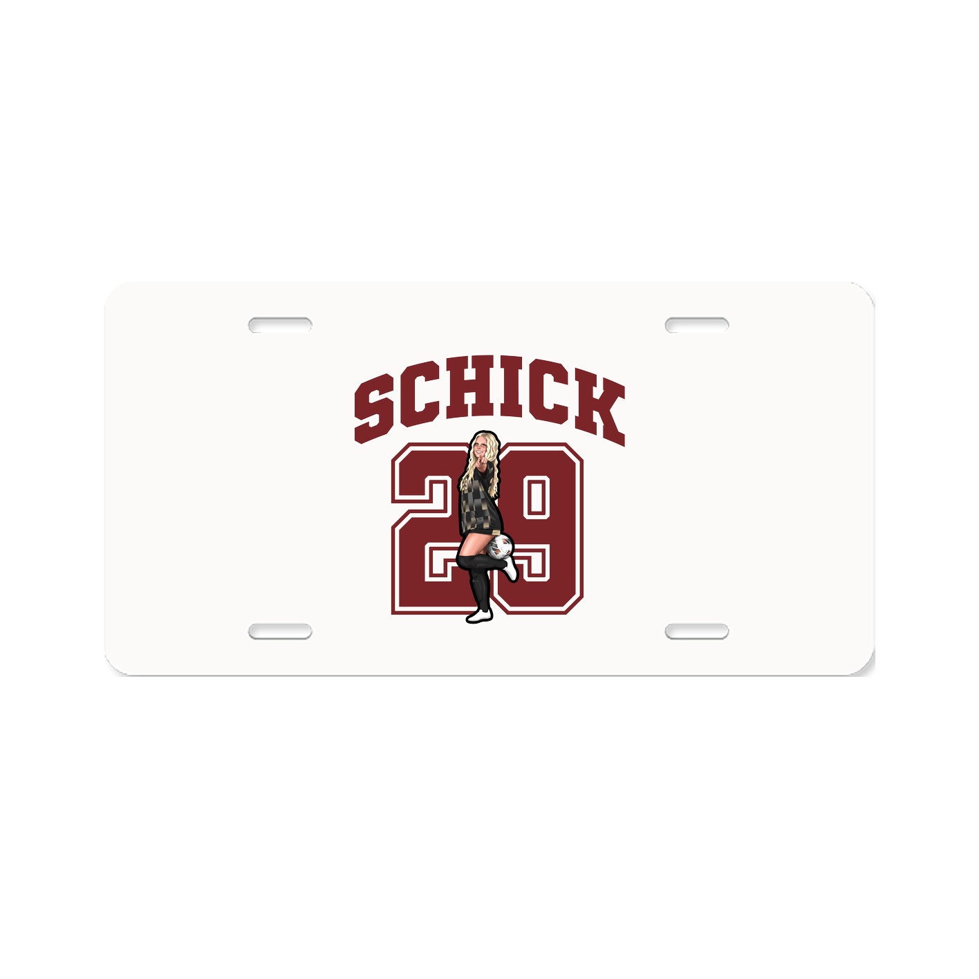 License Plate — Number in Classic