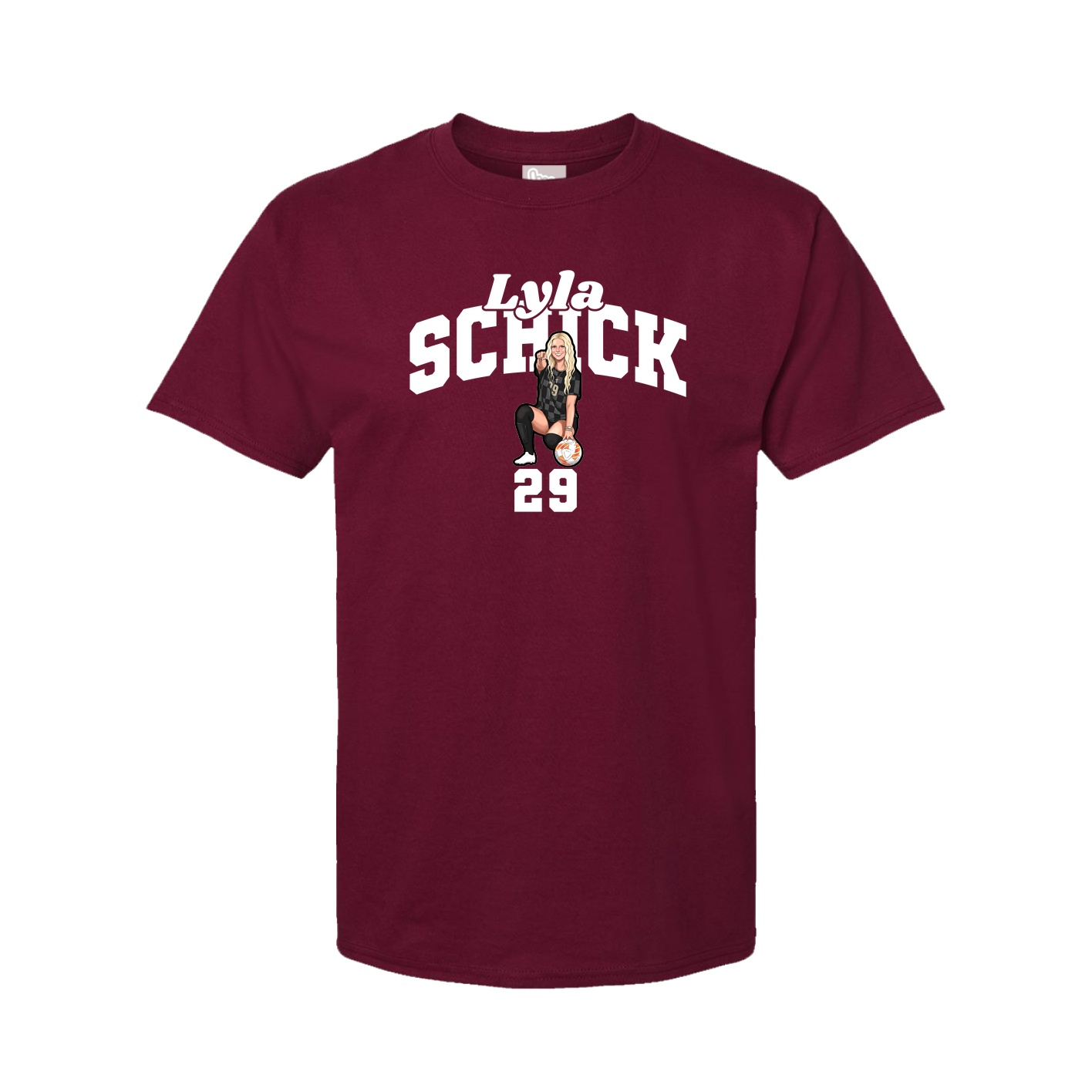 Youth Tee — Signature Arch in Cardinal