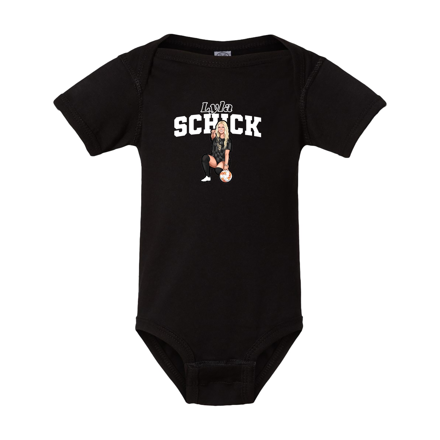 Baby Onesie — Name Arch in Black