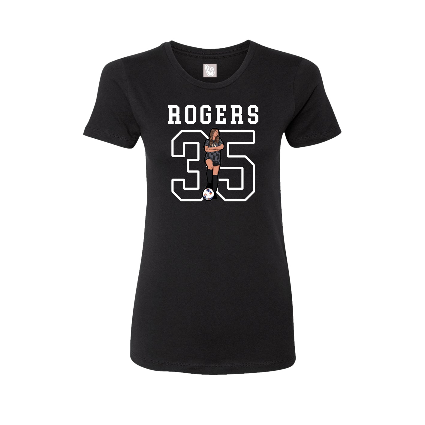 Fitted Women's Tee — Shirsey in Black