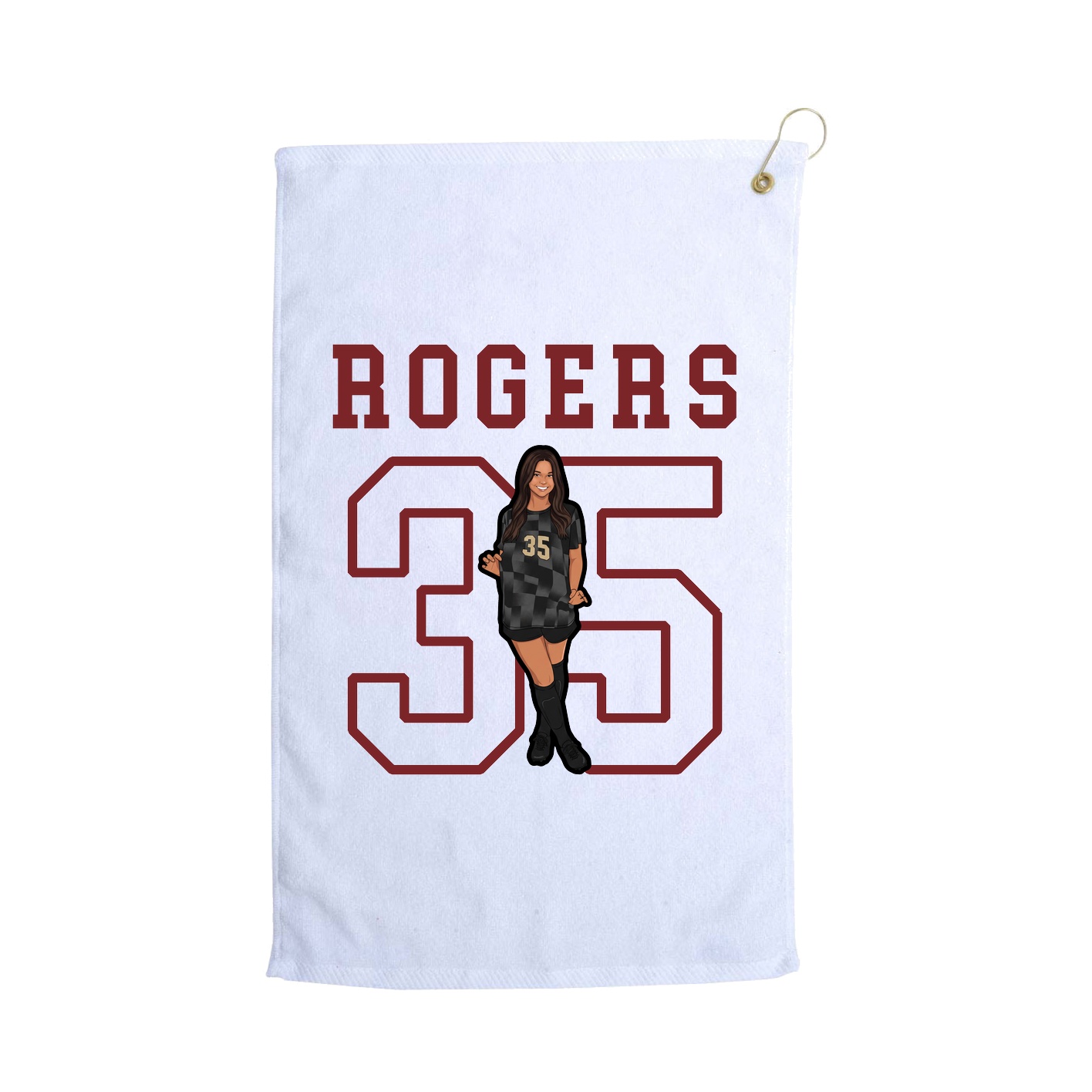 Golf Towel — Shirsey in White