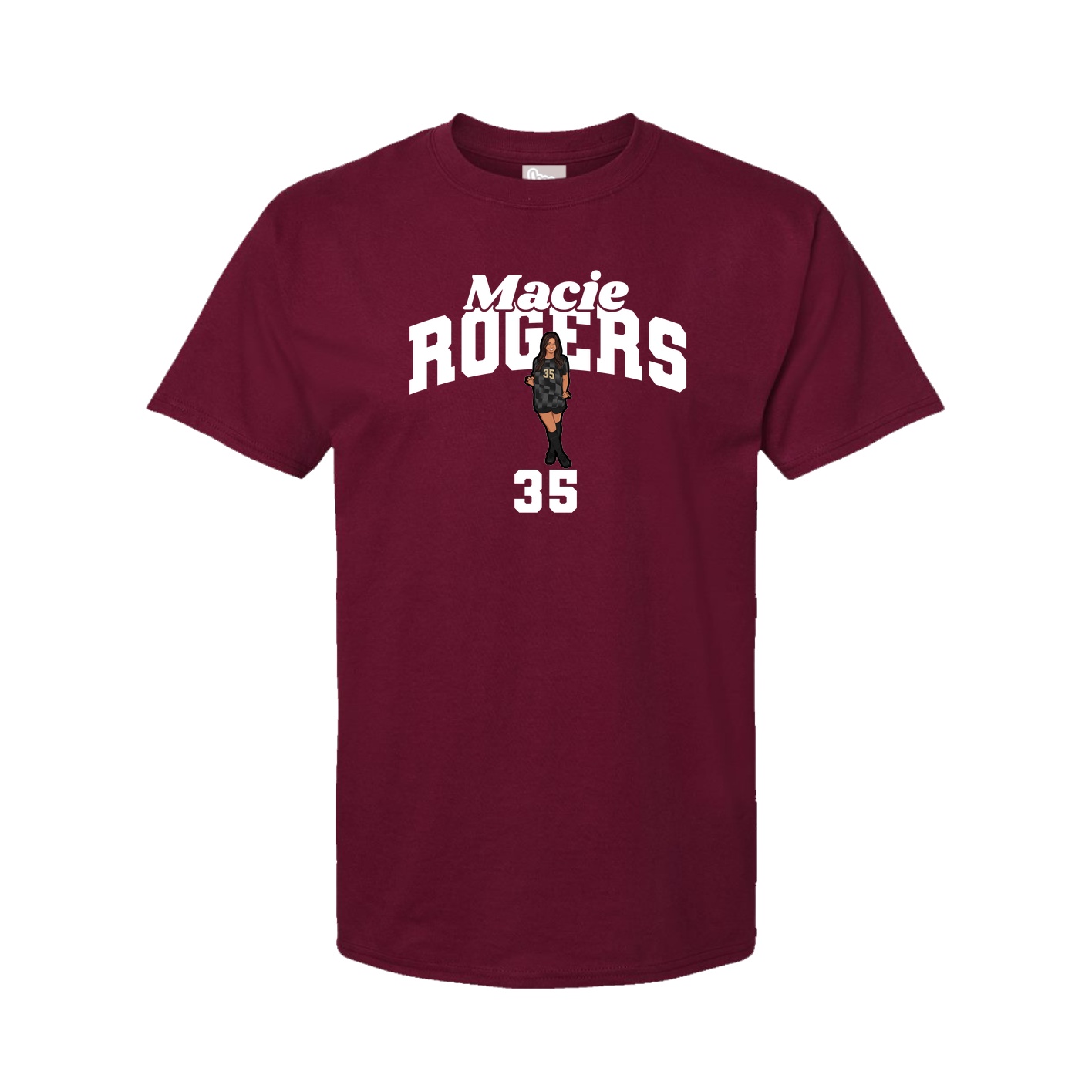 Tee — Signature Arch in Cardinal