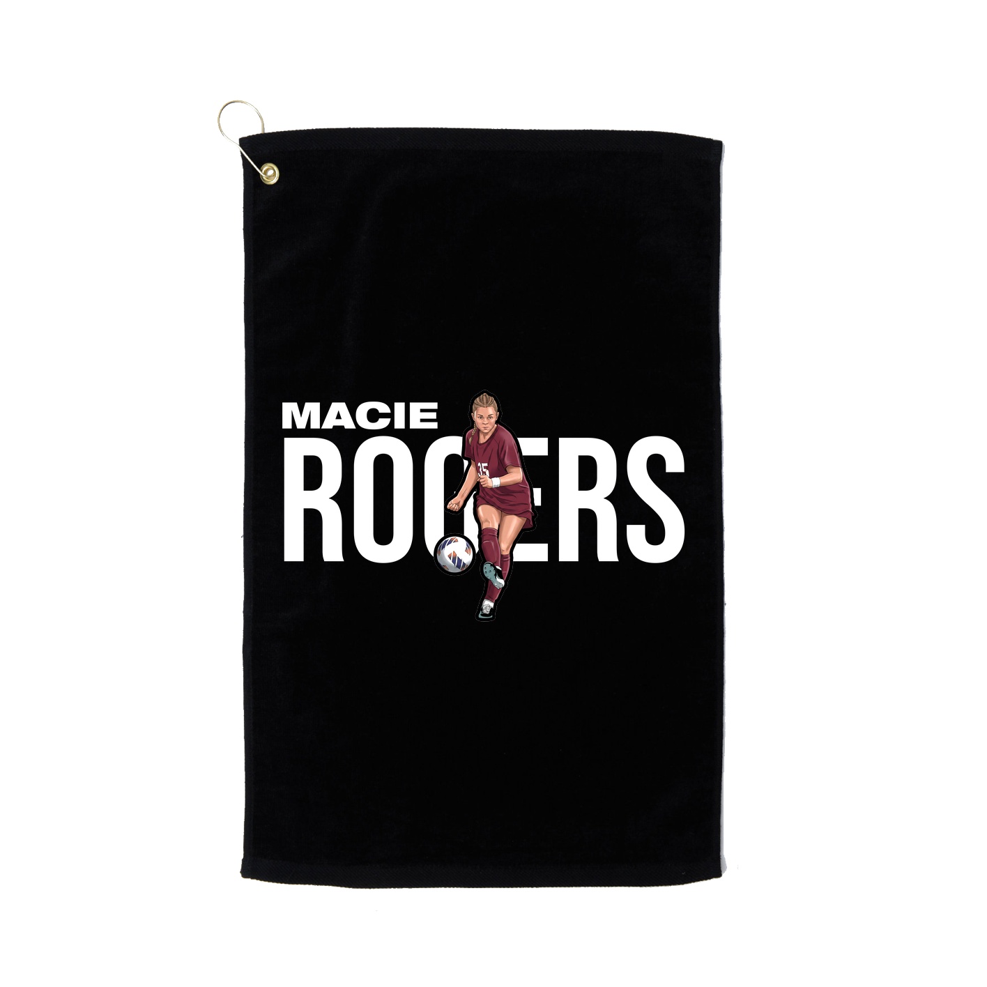 Golf Towel — Player Name in Black