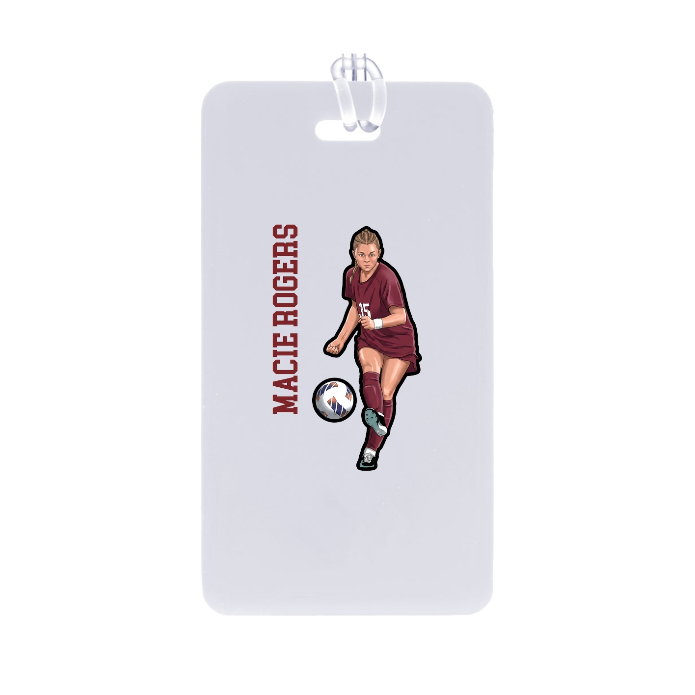 Bag Tag — Name Vertical in Classic