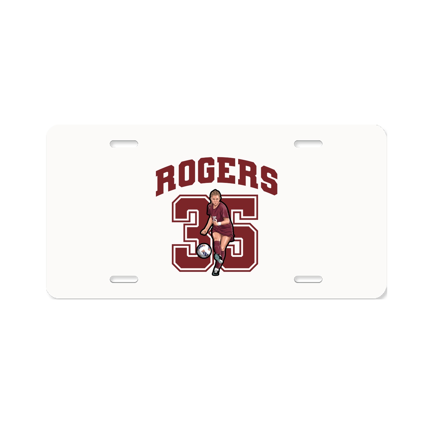 License Plate — Number in Classic