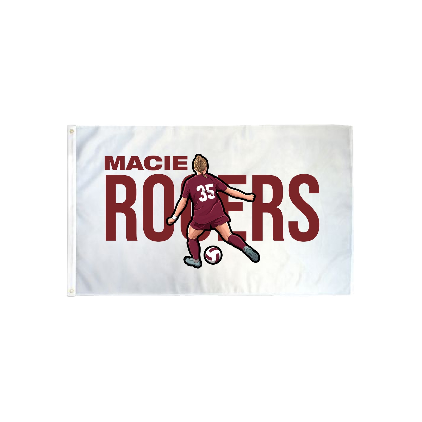3x5 Flag — Player Name in Classic