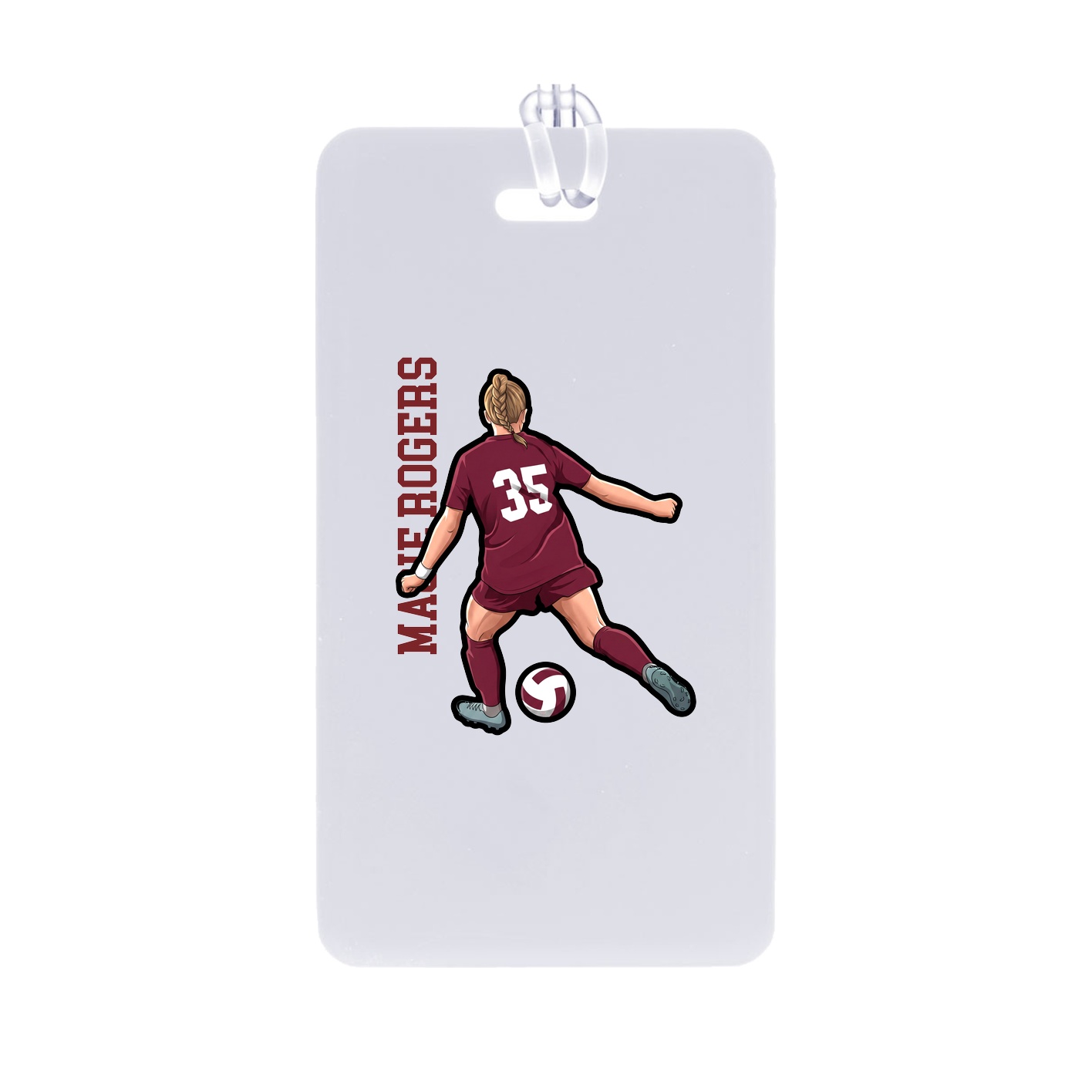 Bag Tag — Name Vertical in Classic