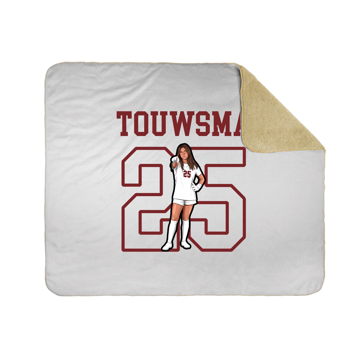 Throw Blanket — Shirsey in White