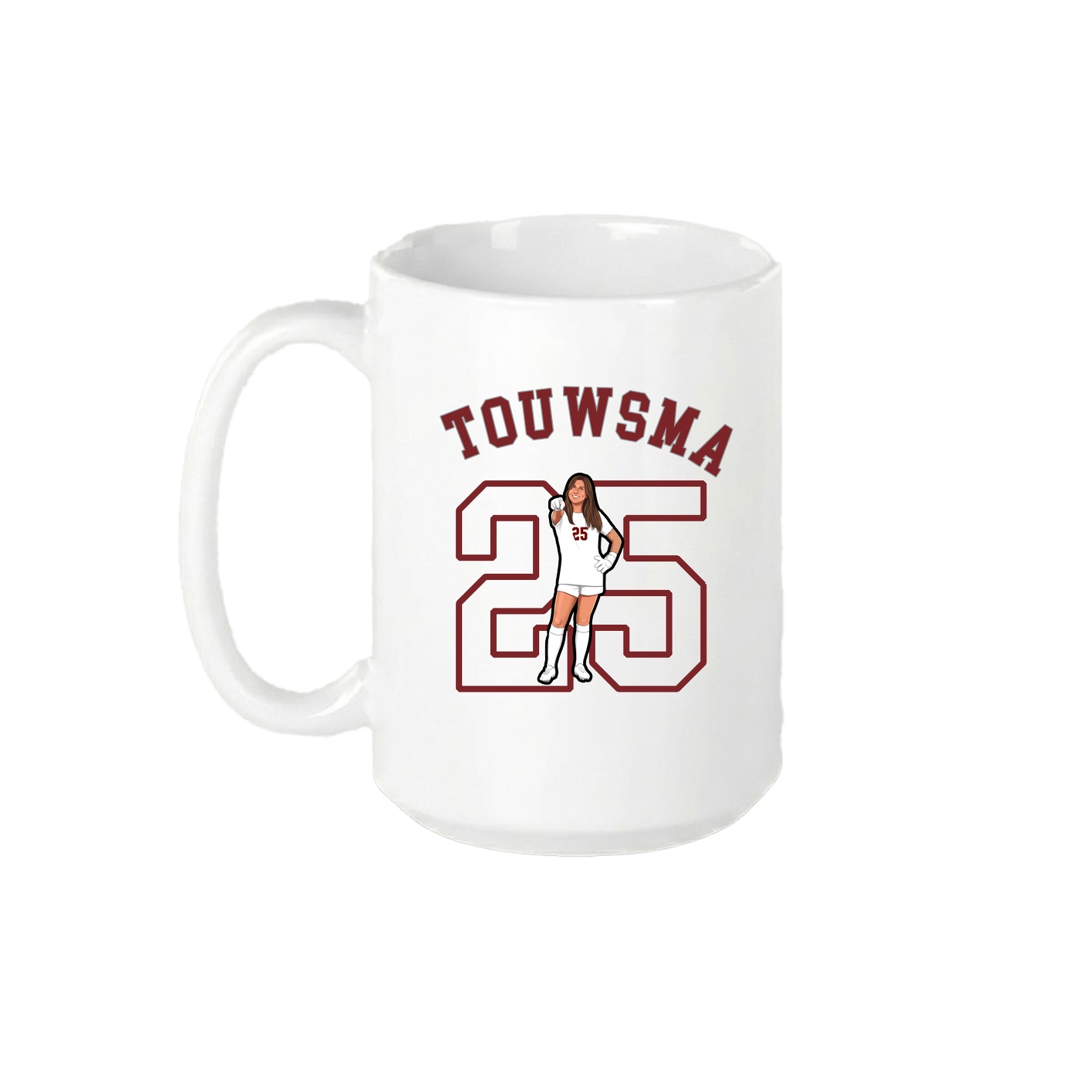 15oz Coffee Mug — Shirsey Arch in White