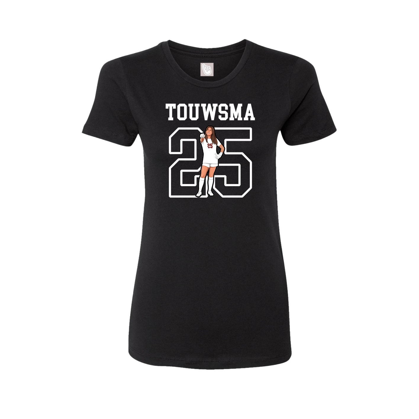 Fitted Women's Tee — Shirsey in Black