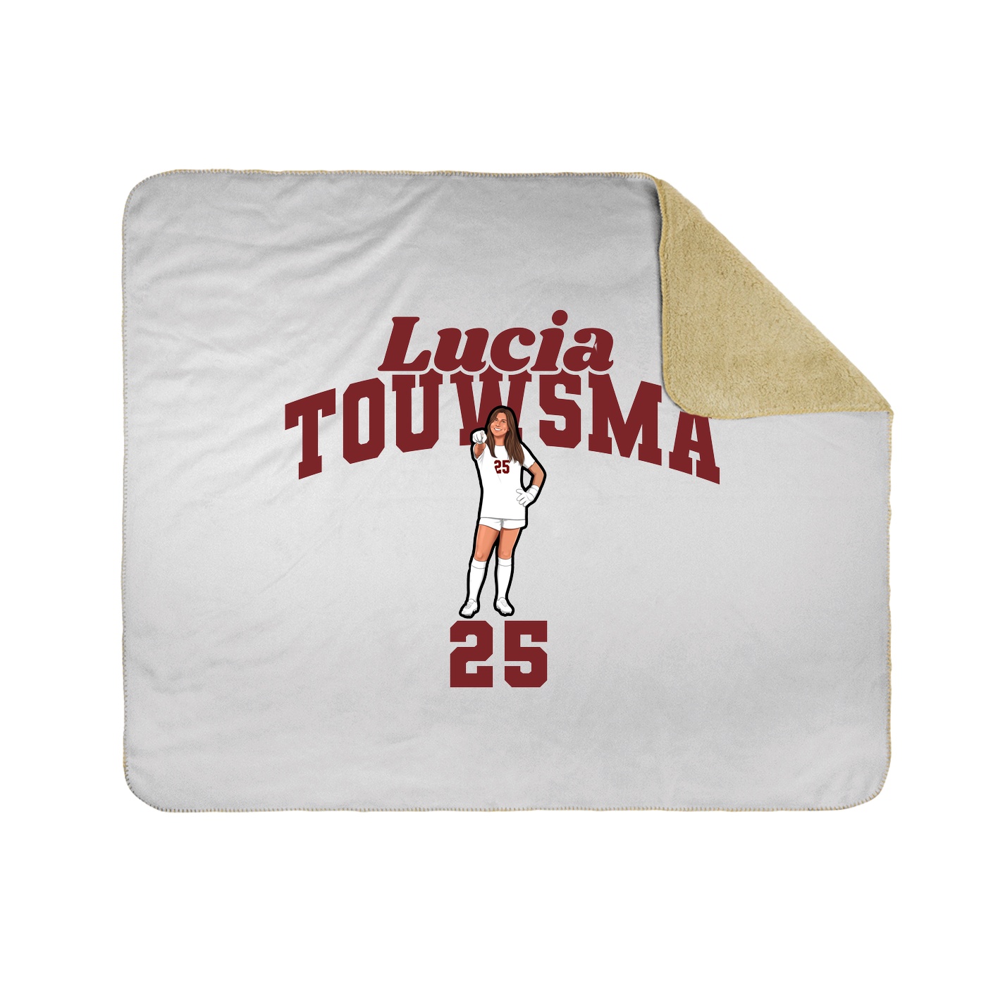 Throw Blanket — Signature Arch in White