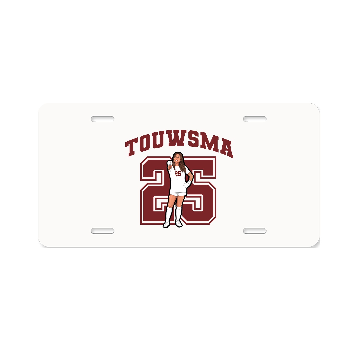 License Plate — Number in Classic
