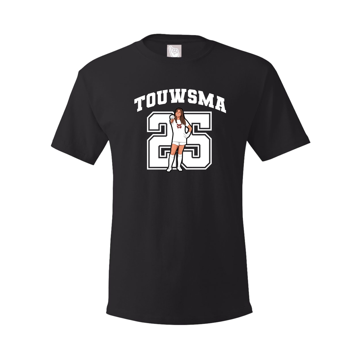 Youth Tee — Number in Black