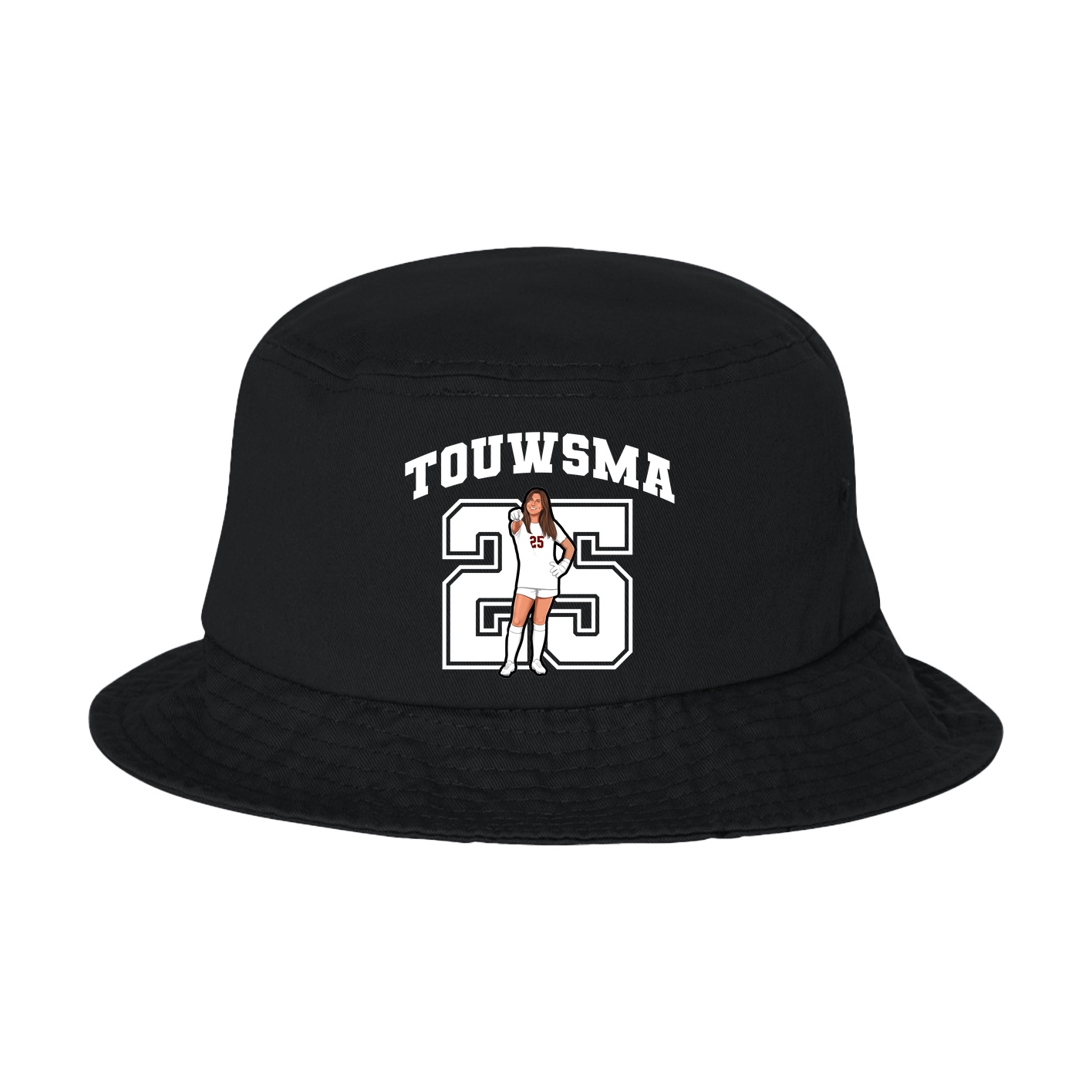 Bucket Cap — Number in Black
