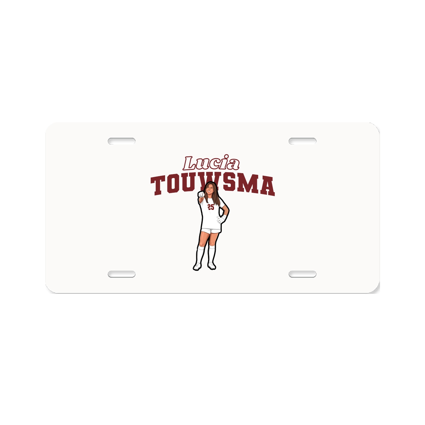 License Plate — Name Arch in Classic