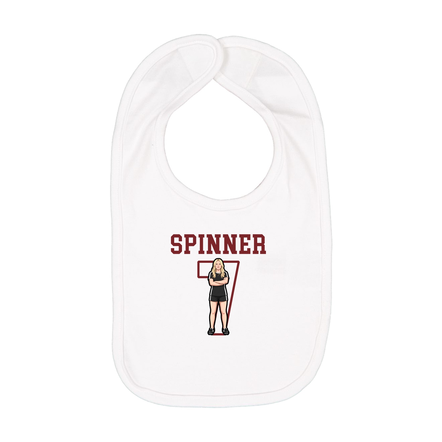 Infant Bib — Shirsey in White