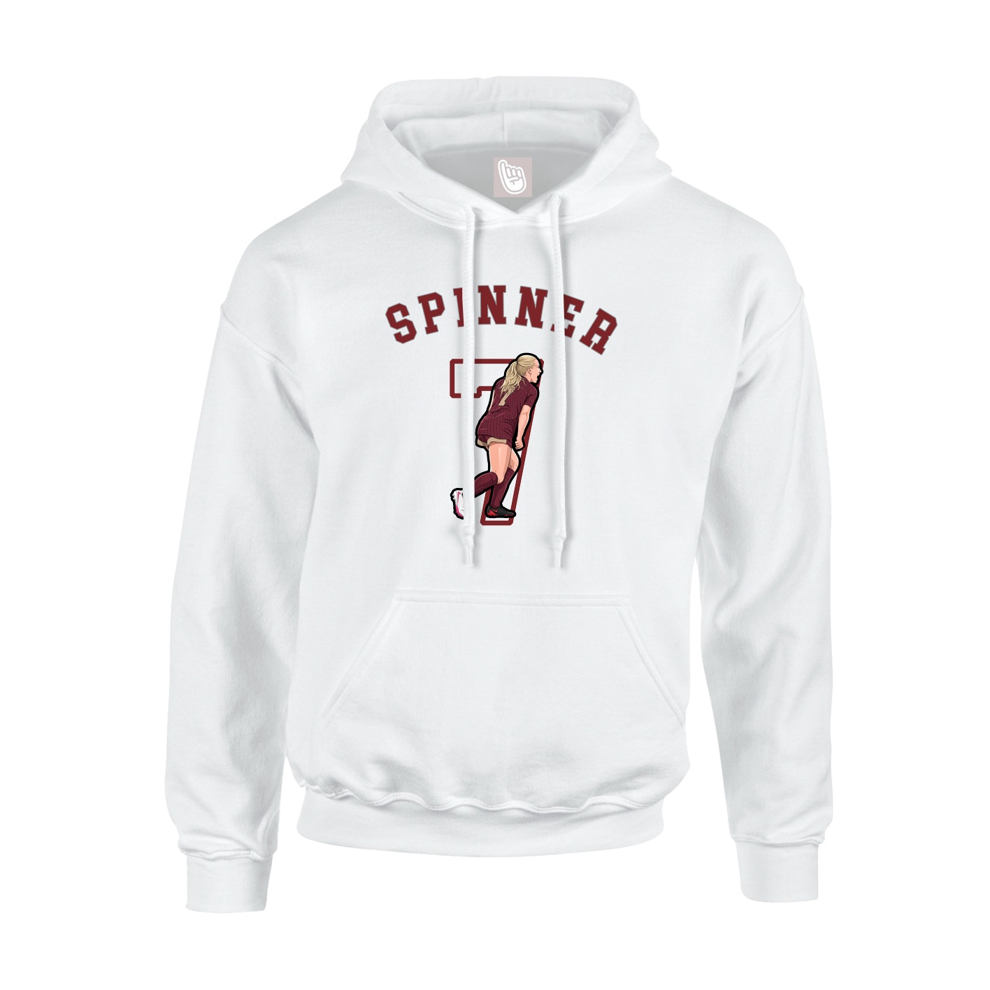 Youth Hoodie — Shirsey Arch in White