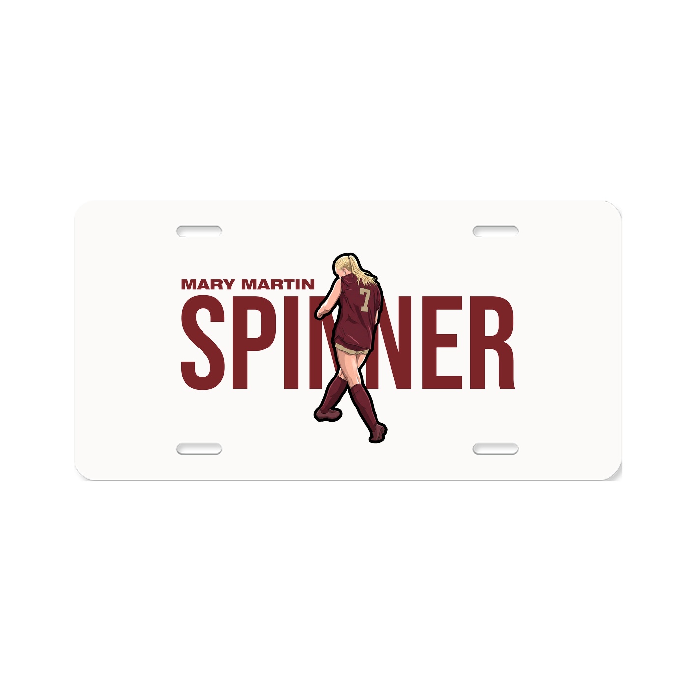 License Plate — Player Name in Classic