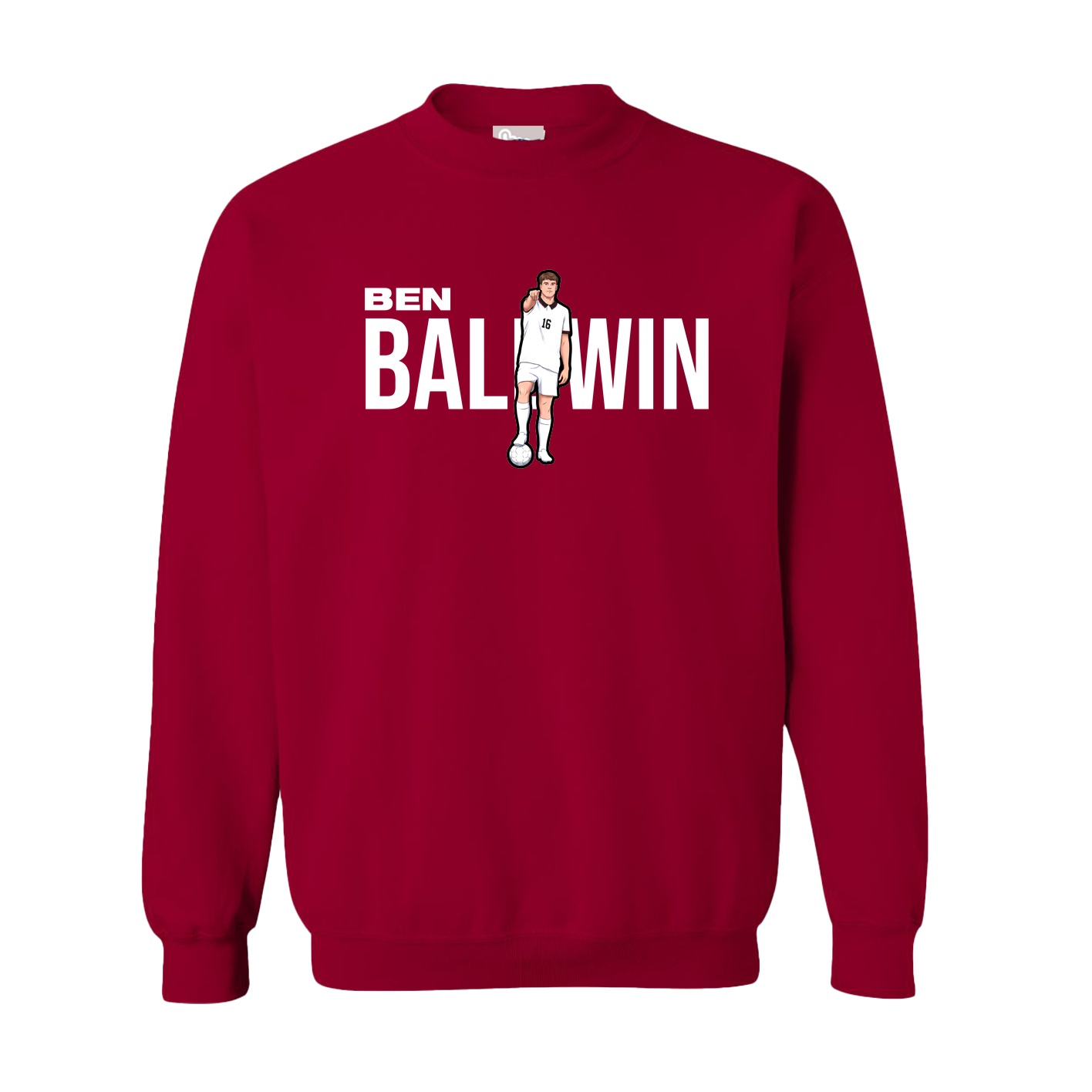Fleece Crew — Player Name in Cardinal